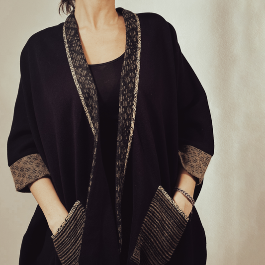 Hanim Black & Gold Cardigan